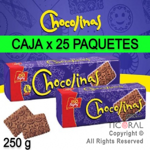 GALLETITA CHOCOLINAS CAJA DE 25 paquetes x 250grs x 1